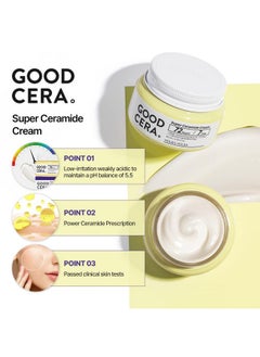 Holika Holika HOLIKA HOLIKA Good Cera Super Ceramide Cream | Soothing Facial Cream & Skin Moisturizer | Ceramide Cream Korean Moisturizer for Face | Deeply Nourishing Face Cream for Dry Skin 2.02 fl oz  - Image 2