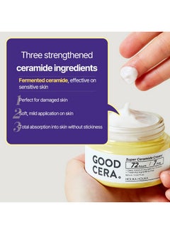 Holika Holika HOLIKA HOLIKA Good Cera Super Ceramide Cream | Soothing Facial Cream & Skin Moisturizer | Ceramide Cream Korean Moisturizer for Face | Deeply Nourishing Face Cream for Dry Skin 2.02 fl oz  - Image 3
