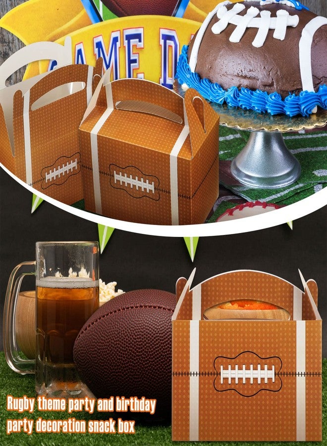 Zhehao 42 Pcs Football Treat Boxes Football Goodie Bags with Handle Sports Theme Party Favors Gift Box Snack Candy Bag for Summer Birthday Sports Baby Shower Party Supplies - Image 5