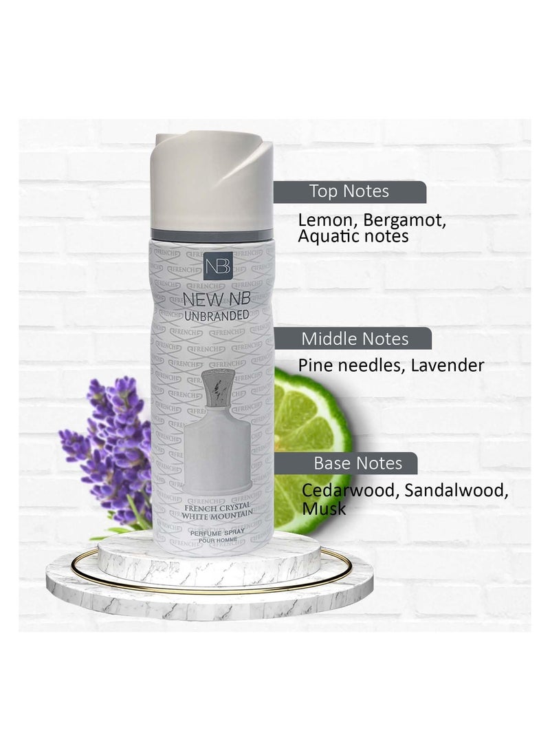 ان بي بخاخ الجسم وايت ماونتن للرجال 200 مل - Image 4