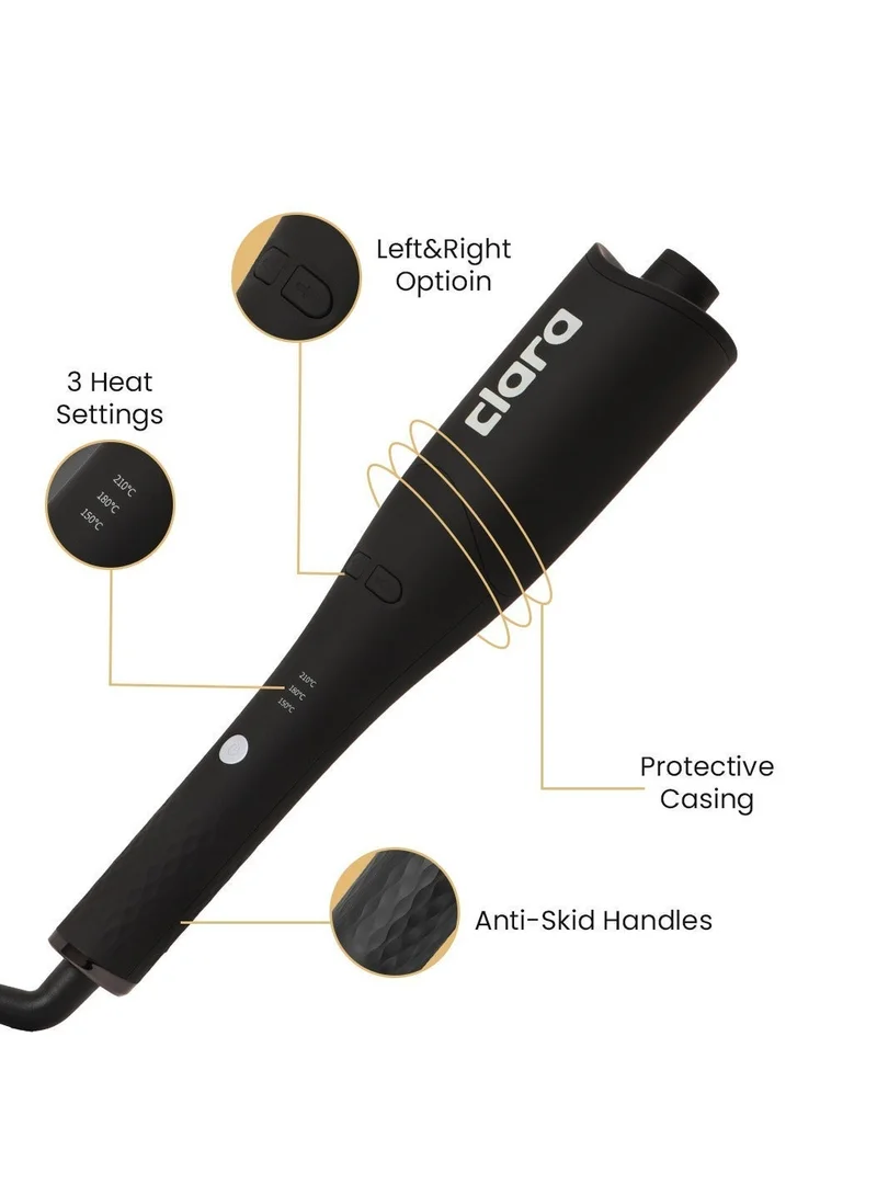 Clara Black Oil-Coated Protective Auto-Curler  | Best Price UAE