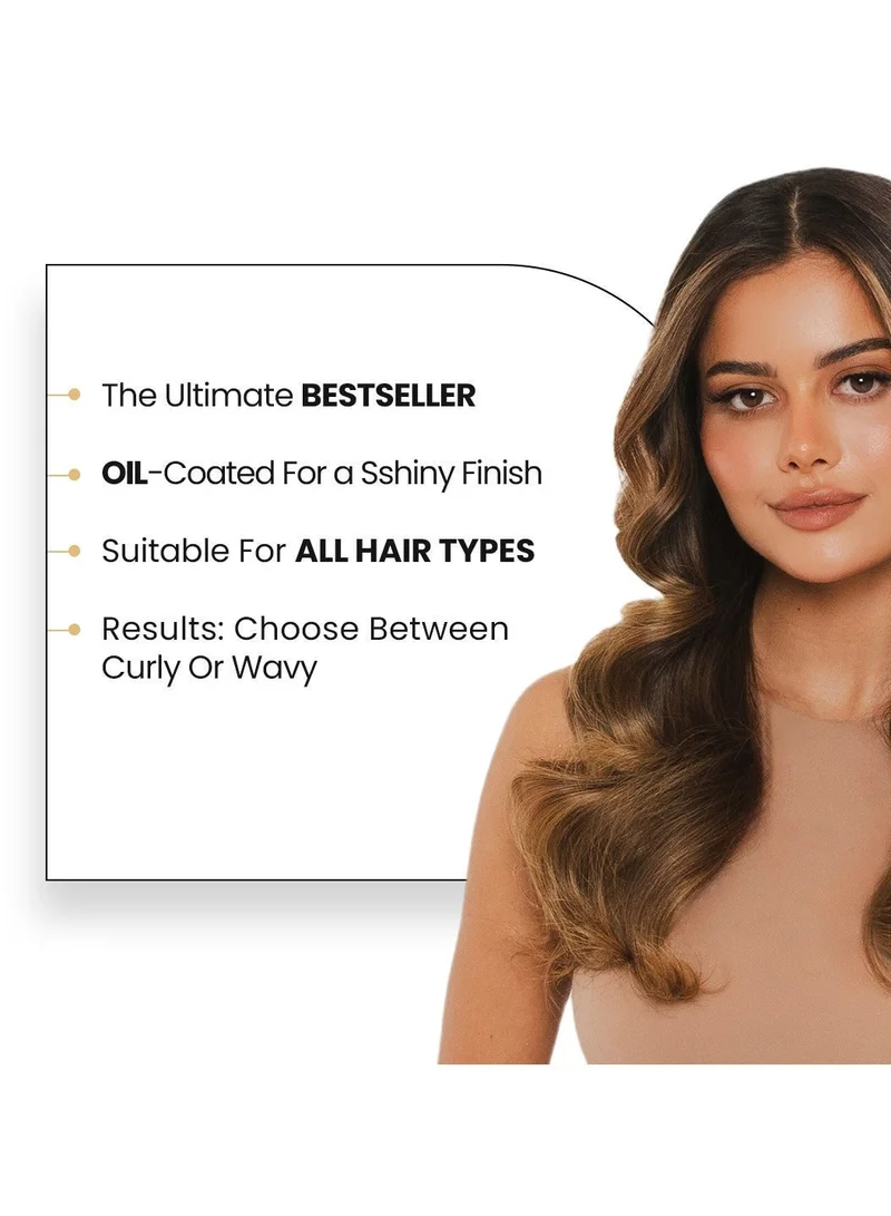 Clara Black Oil-Coated Protective Auto-Curler  | Best Price UAE