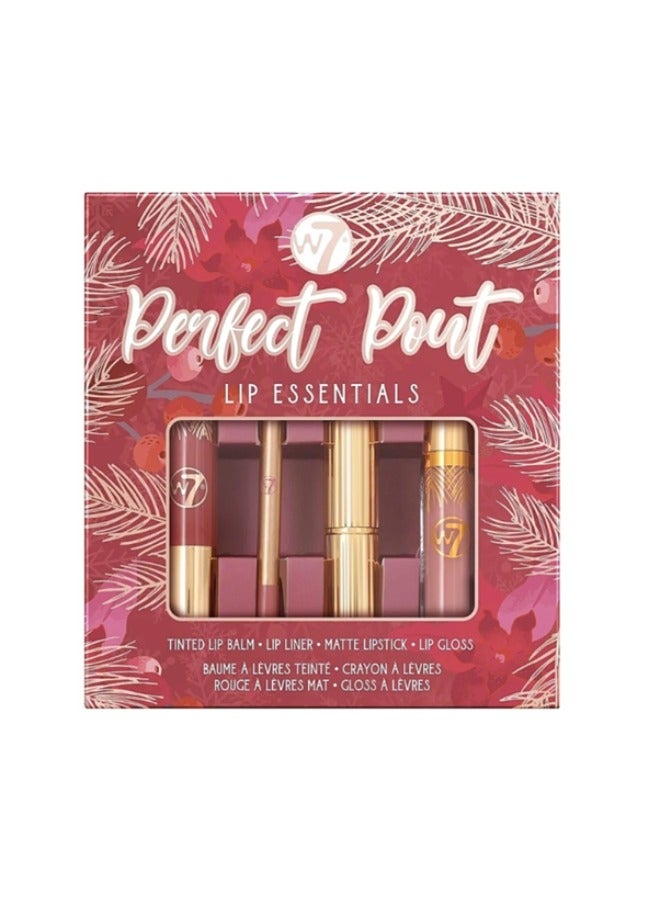 W7 Perfect Pout Lip Essentials Set - Image 1