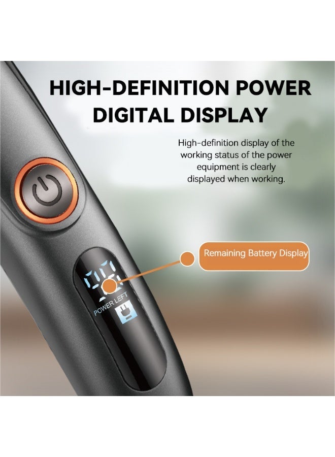 Jamaky Pro Series Hair Trimmer – Professional Cordless Hair & Beard Trimmer with LED Display, USB Charging & Precision T-Blade Grooming Kit - Image 2