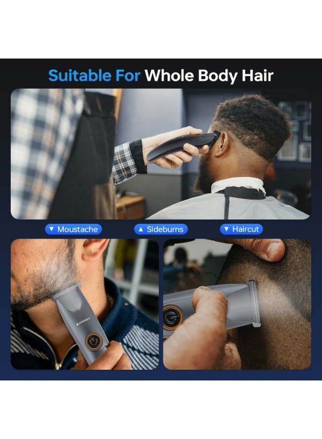 Jamaky Pro Series Hair Trimmer – Professional Cordless Hair & Beard Trimmer with LED Display, USB Charging & Precision T-Blade Grooming Kit - Image 5