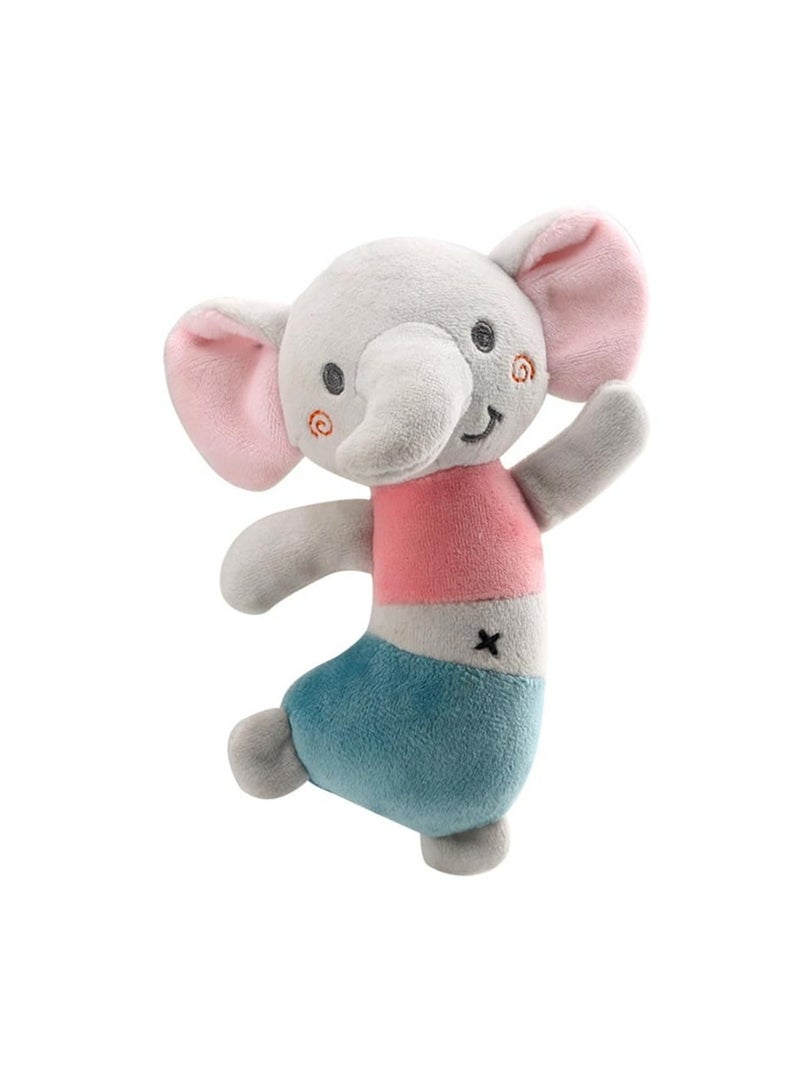 CMGTYYD Baby Rattle Toys, 2Pcs Sensory Plush Toy, Toy for 0-6 Months Newborn, Soft Rattles Ring Toy for Infant Shower Gift (Elephant/Bunny)  - Image 3