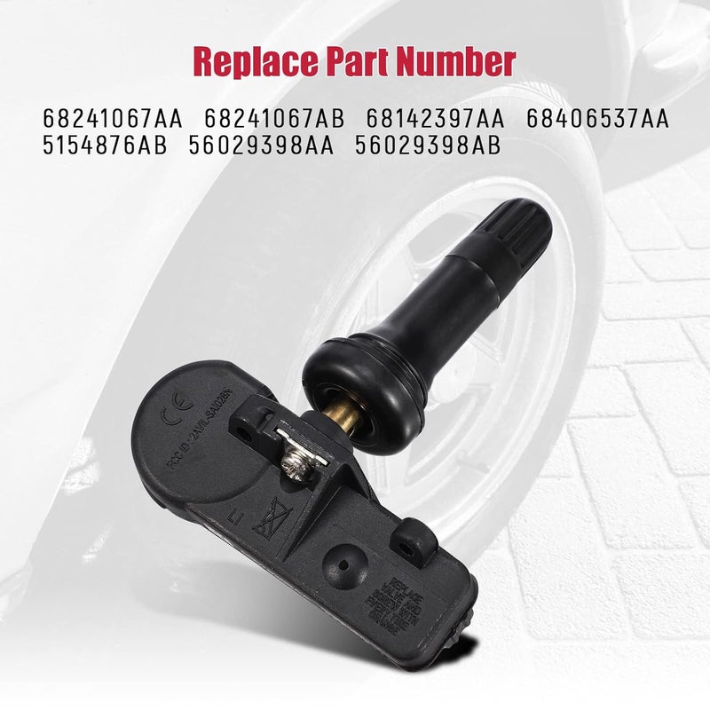 AUTEX TPMS Sensor Set for Jeep, Dodge, and Fiat - Tire Pressure Monitoring System, 433MHz - Image 5
