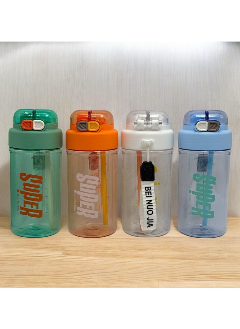 QSHOP - Dual Use Bottle – 750ml with 2 Drinking Outlets (Straw + Regular Mouth) – Ideal for Students & Athletes Versatile Bottle Practical and Modern Design for Daily Activities - Image 1