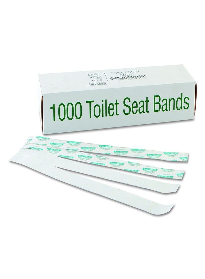 Packaging Dynamics Bagcraft 300591 Sani/Shield Printed Toilet Seat Band, Paper, Blue/White, 16" Wide x 1-1/2" Deep (Case of 1000)