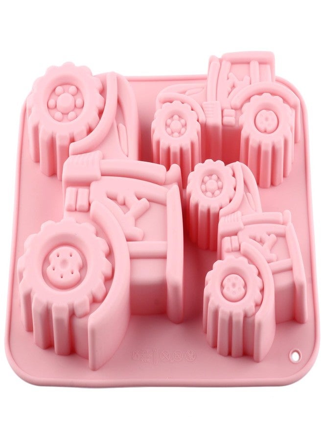 YIMINGMOLD قوالب سيليكون YIMINGMOLD على شكل جرارات، قالب شوكولاتة عميق بثلاثة تجاويف على شكل جرار زراعي لصنع حلوى الشوكولاتة - Image 5