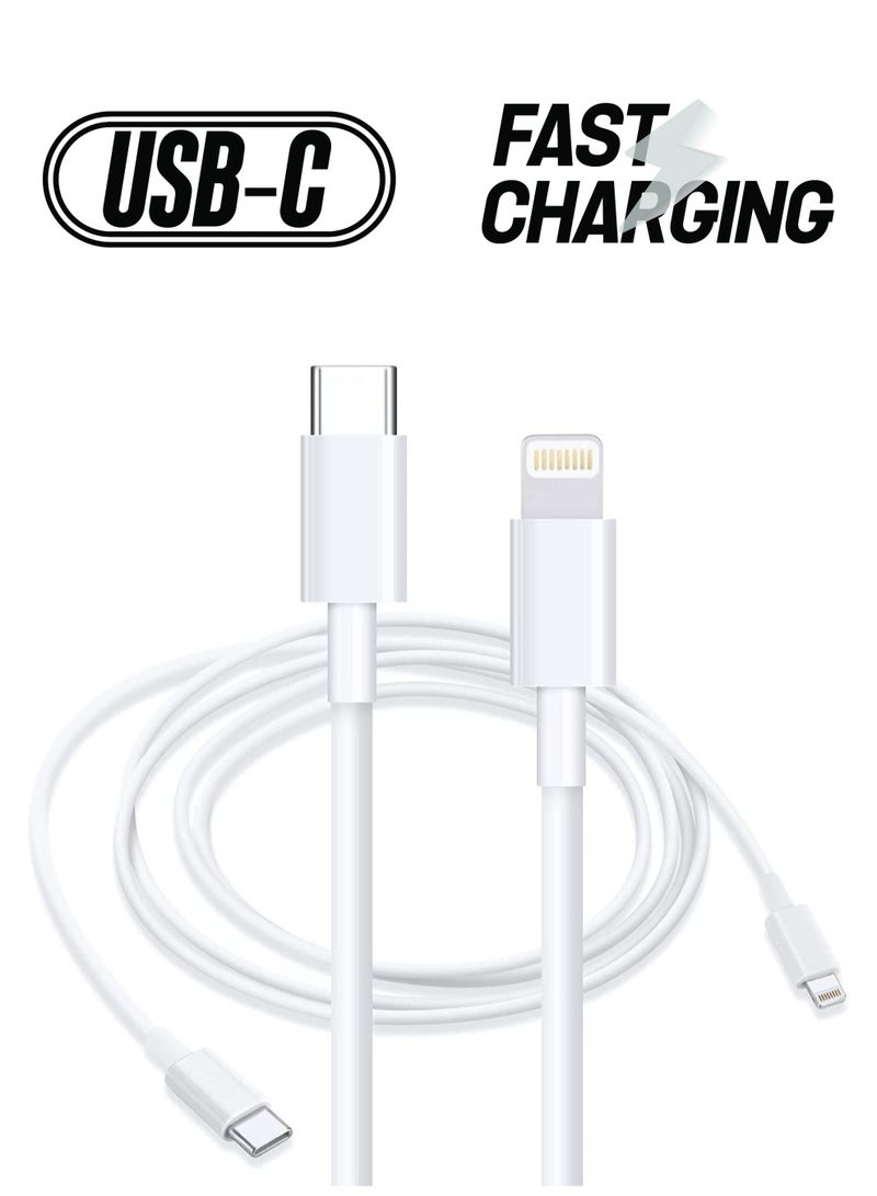 ELTRAZONE MFi Certified Type C to Lightning Cable for iPhone 14 Pro Max/ 13/13 Pro/13 Mini/12/12 Mini/12 Pro/11 Pro/11 Pro Max, Pack of 2, - Image 1