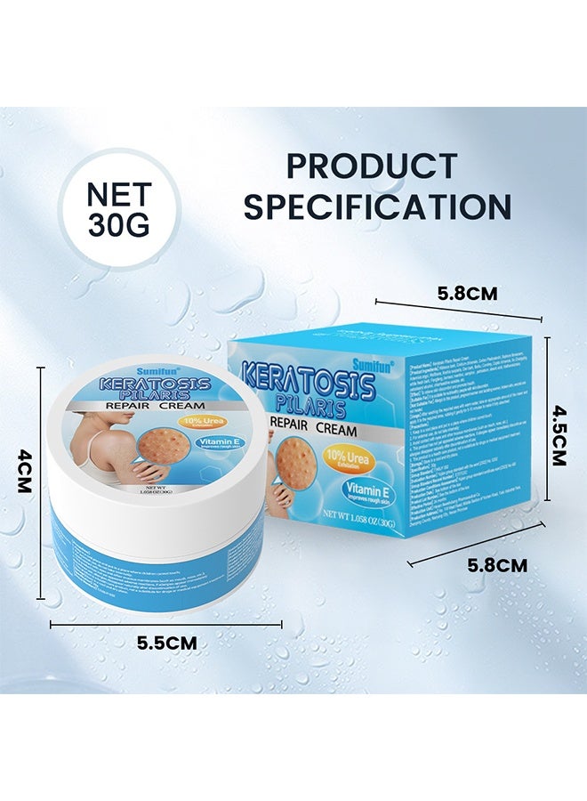 Sumifun Keratosis Pilaris Repair Cream 30g, Vitamin E Cream, Chicken Skin Cream Urea Exfoliates Lumps - Image 2