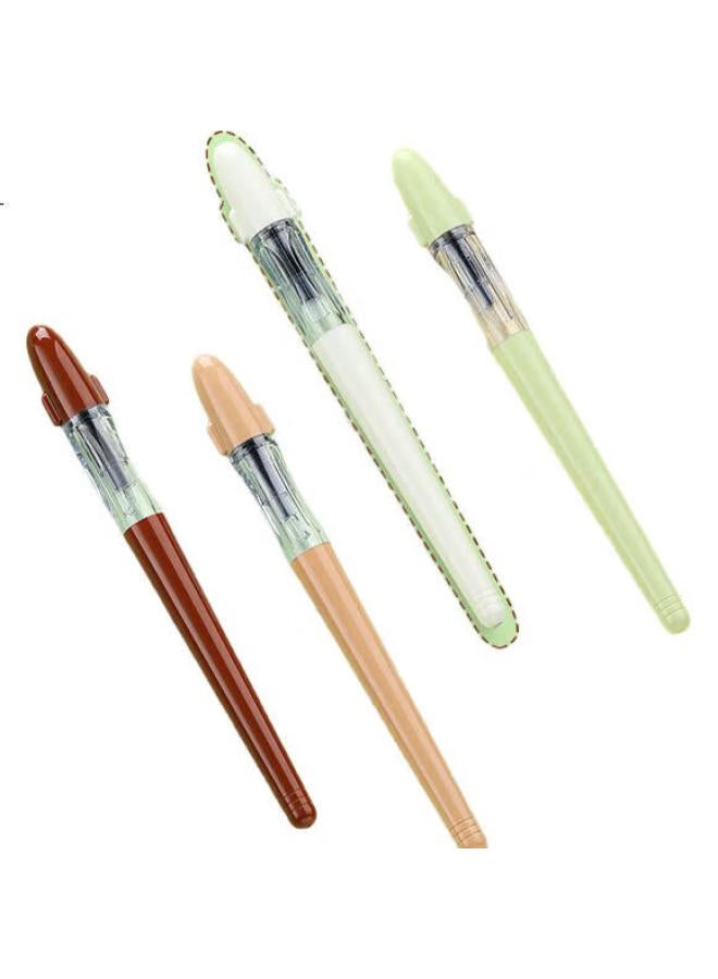 Pilot Fountain Pen For Primary School Students In Grades 3-5 For Handwriting Practice, Graduation Gift, Kali Guifei Milk Tea Fountain Pen Gift Box Set 60R F Nib Milk Tea Color - Image 2