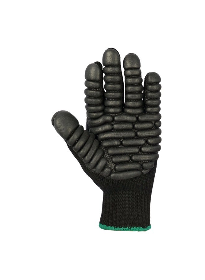 Vaultex AFH Palm Coated Anti Vibration Gloves, Color Black, Size M, 1Pair/Pack - Image 2