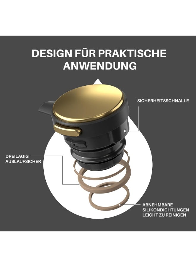 IDEUS Thermos Flask, 2 L, Stainless Steel Double-Walled Coffee Pot, Vacuum Insulation, Insulated Jug, Warming Jug, Teapot for Coffee, BPA-Free, Black - Image 4