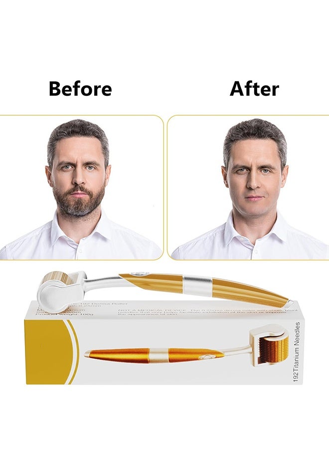 Loquat Derma Roller Microneedle Roller for Face, Titanium Beard Roller, Microneedle Roller for Skincare Tools for Women Men 1.5mm - Image 2