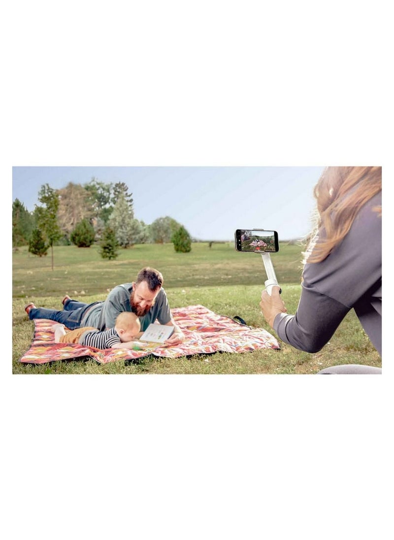 Insta360 - Insta360 Flow Al-Powered Smartphone Gimbal Stabilizer with 3-Axis Stabilization Deep Track 3.0 1-Step Rapid Deploy Built-In Selfie Stick and Tripod - Stone Gray - Image 1