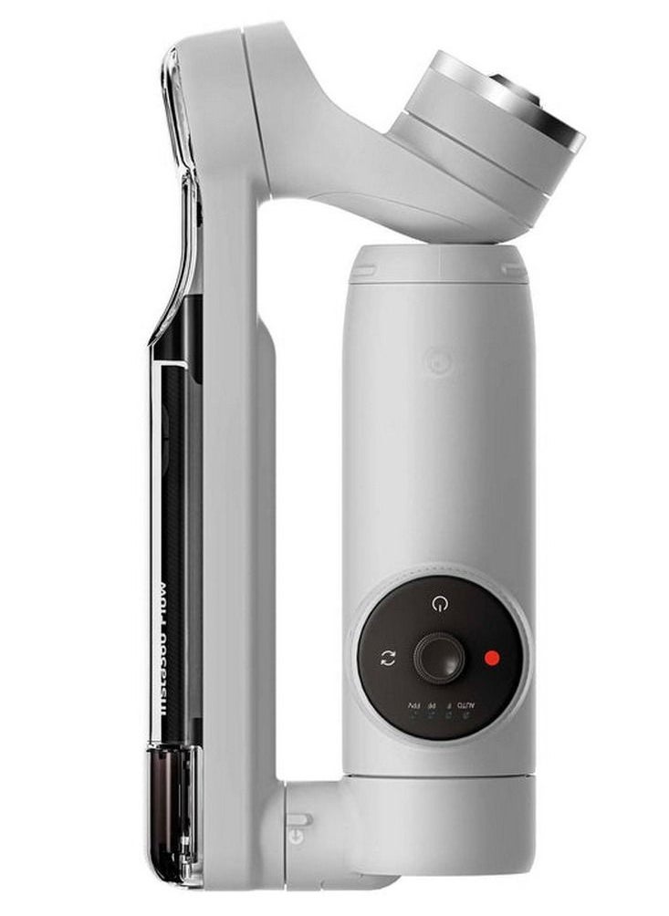 Insta360 - Insta360 Flow Al-Powered Smartphone Gimbal Stabilizer with 3-Axis Stabilization Deep Track 3.0 1-Step Rapid Deploy Built-In Selfie Stick and Tripod - Stone Gray - Image 1