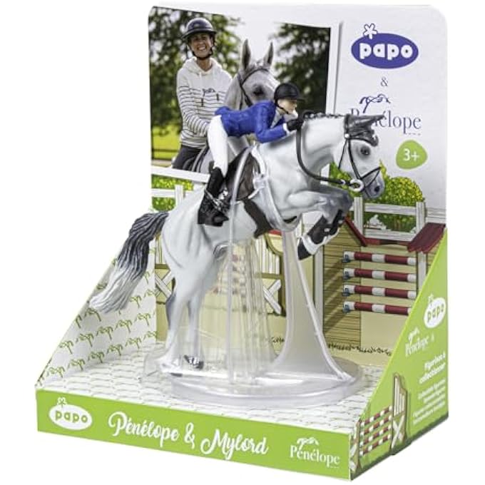 Papo - Hand-painted figurine - Penelope and Mylord - Equestrian world - collectible - for children - boys and girls - from 3 years - Image 4