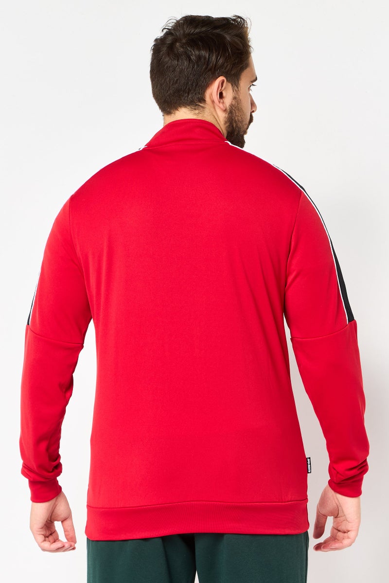 Nike جاكيت تدريب بأكمام طويلة للرجال، رياضي، أحمر - Image 2