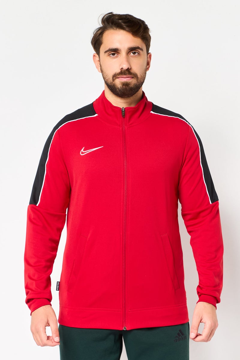 Nike جاكيت تدريب بأكمام طويلة للرجال، رياضي، أحمر - Image 1