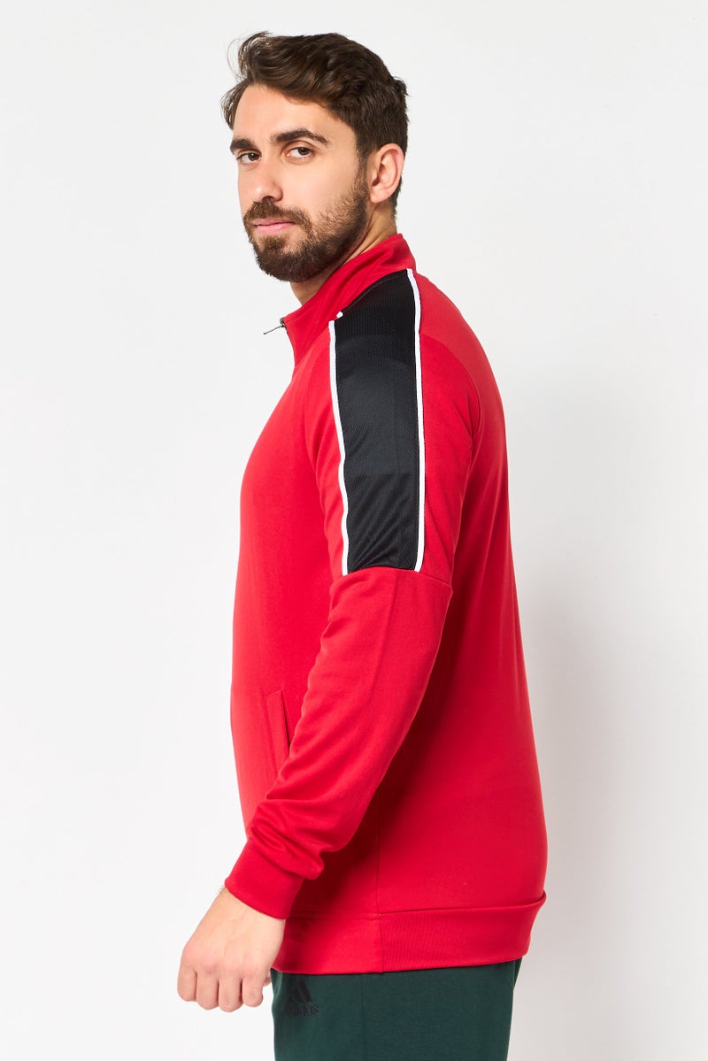 Nike جاكيت تدريب بأكمام طويلة للرجال، رياضي، أحمر - Image 3