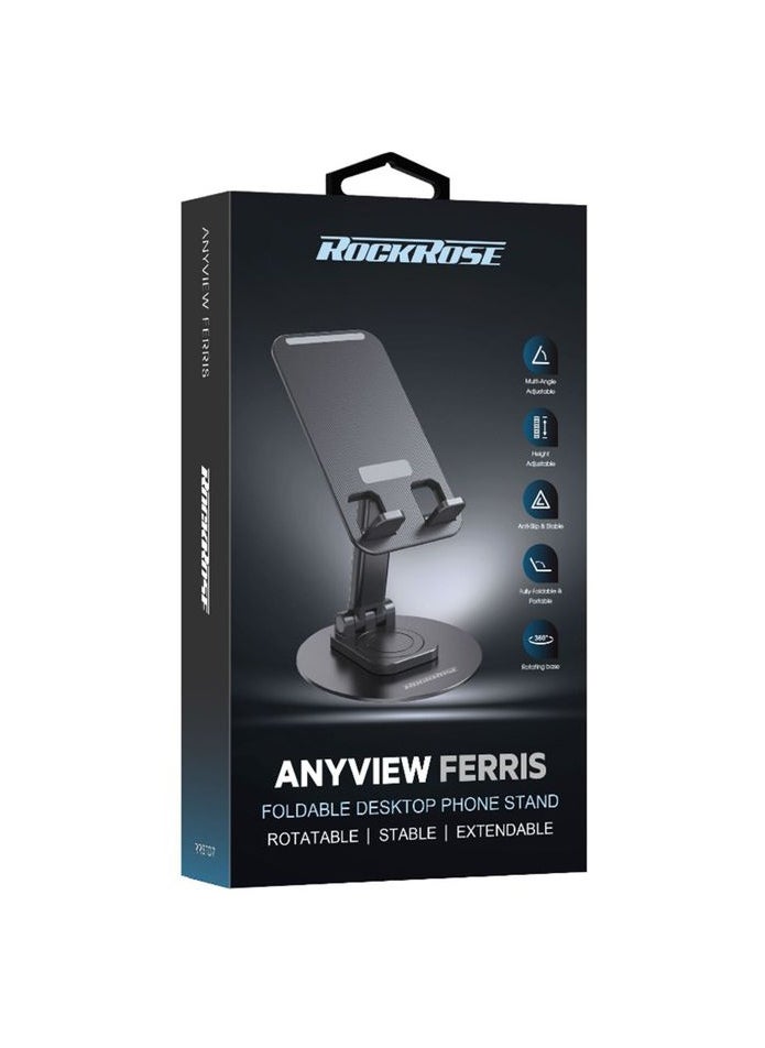 ROCKROSE - RockRose Anyview Ferris 360° Rotatable and Foldable Desktop Phone Stand - Image 1