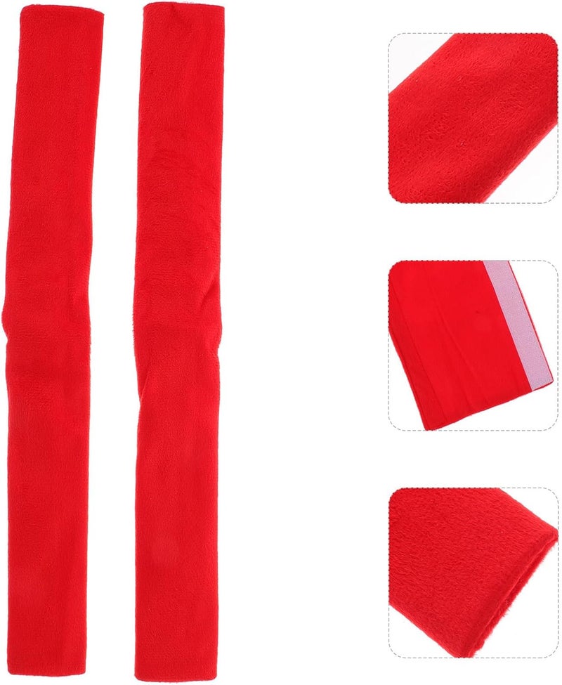 VERDANVERSE 2pcs Red Refrigerator Door Handle Covers, Appliance Handle Protectors for Kitchen Fridge and Freezer, Sturdy Non-Slip Covers Suitable for Double Door Refrigerators - Image 1