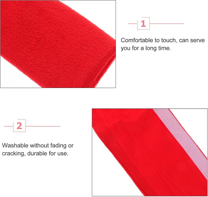 VERDANVERSE 2pcs Red Refrigerator Door Handle Covers, Appliance Handle Protectors for Kitchen Fridge and Freezer, Sturdy Non-Slip Covers Suitable for Double Door Refrigerators - Image 3