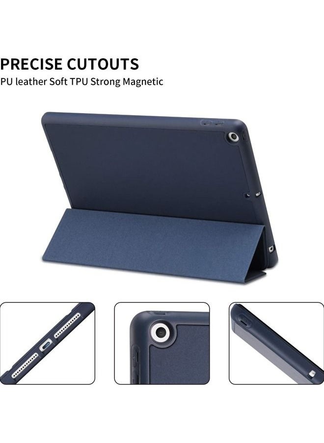 Rock Pow - case cover for Apple iPad 10.2 Inch 2021/2020/2019 (9th/8th/7th) Model with Pencil Holder,Slim Tablet Cover with Soft TPU Back,Auto Wake/Sleep for iPad 10.2 inch - Image 1