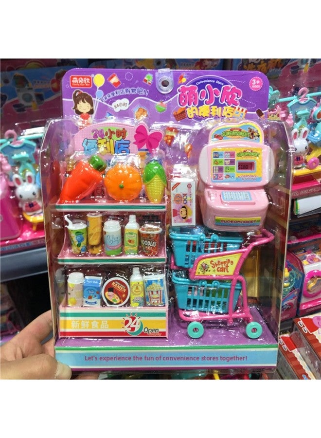 Children's Play Toy Girl Mini Kitchenette Real Kitchenware Refrigerator Washing Machine Toilet Microwave Oven-Color:1368-35 Bread Maker - Image 4