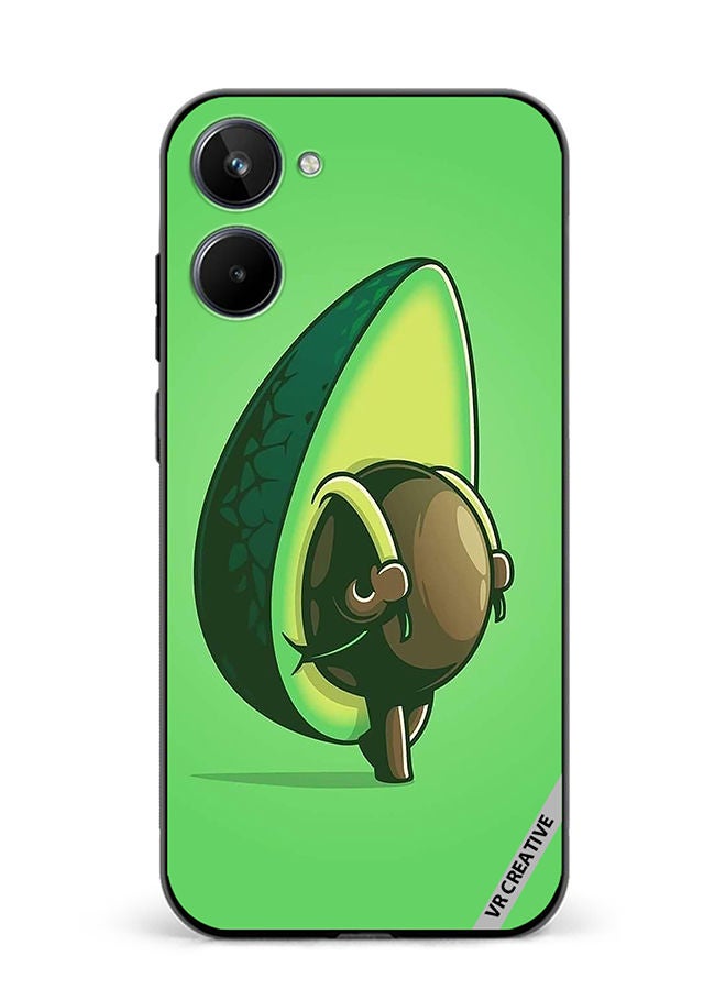 VR CREATIVE Protective Case Cover For Realme 10 Avocado Design Multicolour - Image 1