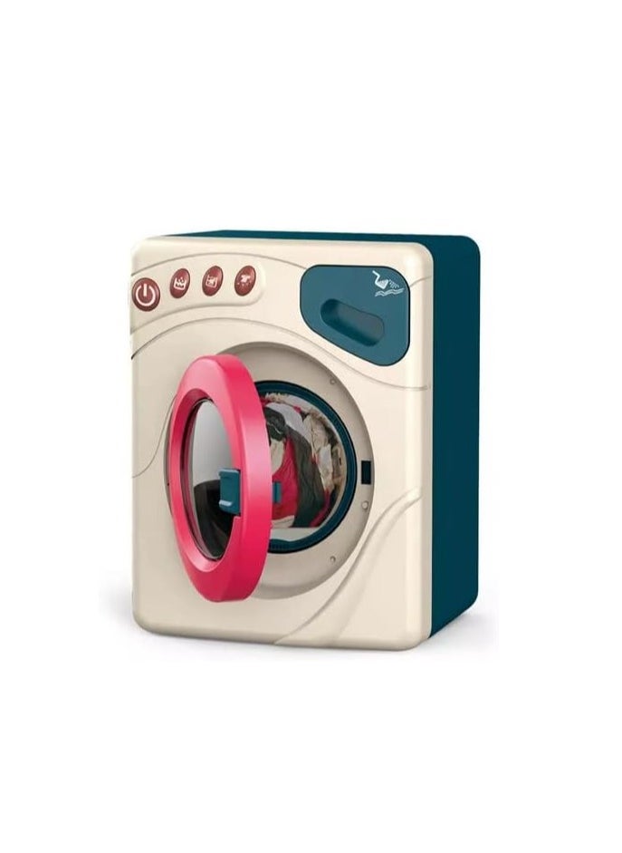 null - Educational and Entertaining Kid's toy, Kid's home washing machine and iron play set, to teach children the basics of clothing care in a fun and safe way, interactive design with buttons, sound and movement, completely safe and free of sharp edges, enhance children's imagination, perfect as a fun educational gift for holidays and occasions - Image 1