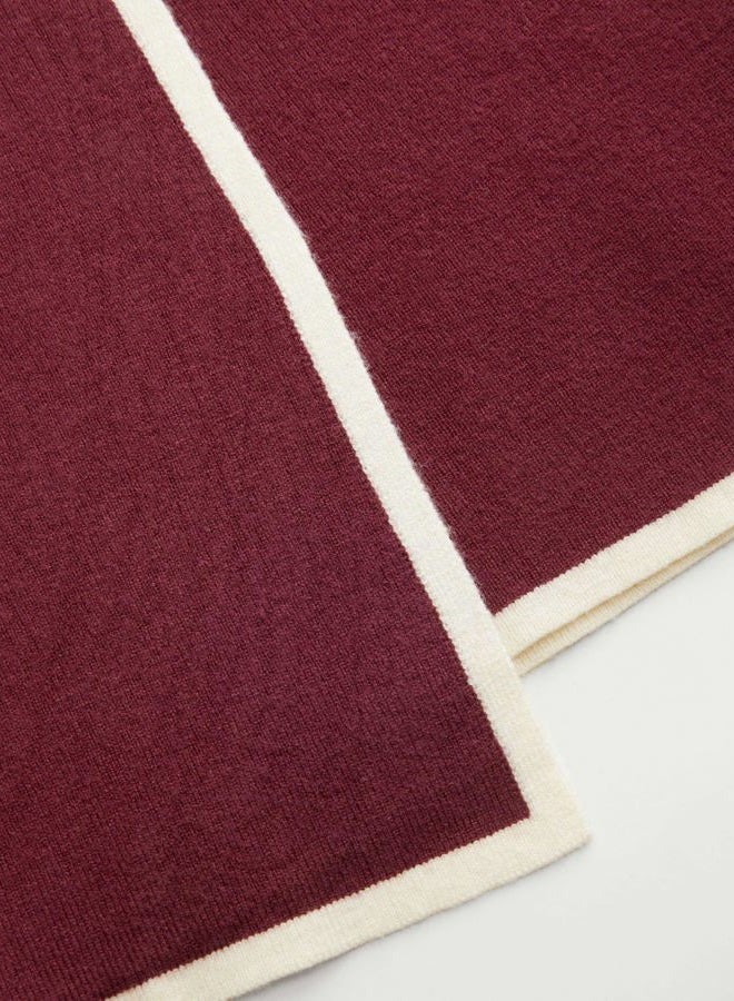 CIDER Sweater Dress for Women Long Sleeve Dress Mock Turtleneck Bow Tie Midi Work Dresses Old Money Dresses Fall Winter, Burgundy, S - Image 4