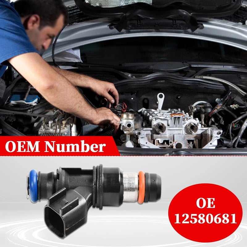 BIGREAT 12580681 8PCS Fuel Injectors for Chevy Silverado, Tahoe, Avalanche, GMC Sierra, Yukon 4.8L 5.3L 6.0L 6.2L V8 - Image 5