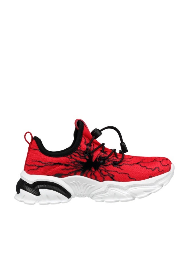 BRONAX Big Boys Athletic Shoes Slip On Size 3 Tenis para NiÃ±os Comfortable Lightweight No Lace Gym Running Tennis Sneaker for Kids Red - Image 1