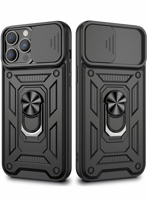 Excefore for iPhone 13 Pro Max Case, 13 Pro Max Cover Kickstand Case with Slide Camera Cover