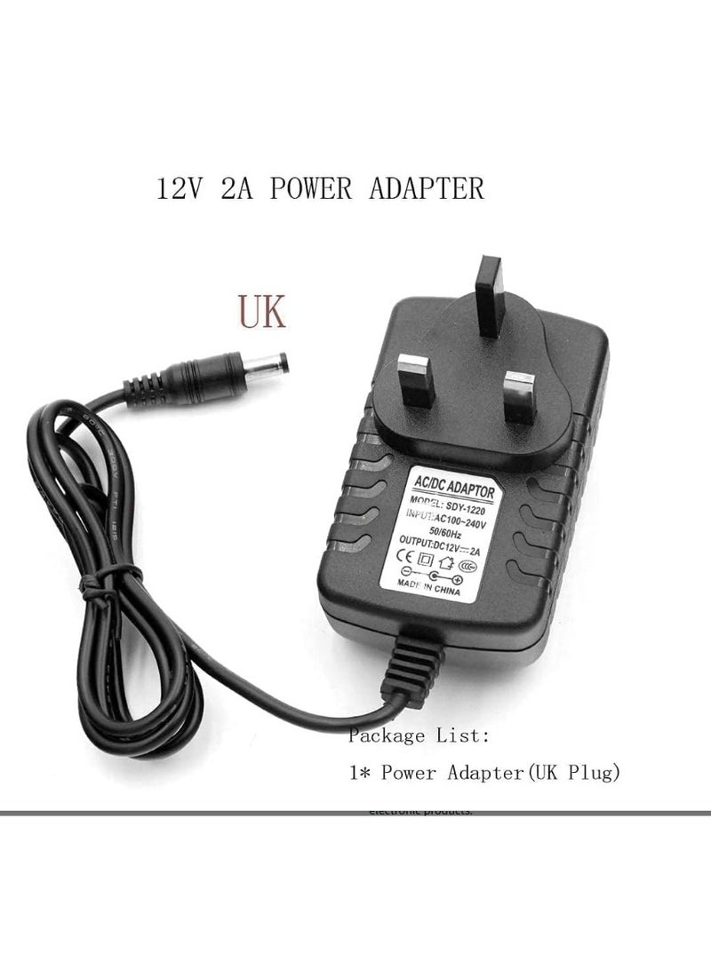 Universal AC/DC Power Adapter, Adjustable Voltage 3V-12V, 30W Switching Power Supply with Multiple DC Connectors, Compact Charger for Electronics, LED Strips, Routers, and More - Image 2