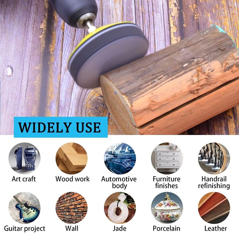 DreamAug 24-Pack 3-Inch Sanding Discs â€“ Round 75mm Hook & Loop Sandpaper Pads, Wet & Dry Sanding Discs for Wood, Metal, Automotive, 1000/1500/2000/3000/4000/5000 Grit Assortment - Image 4