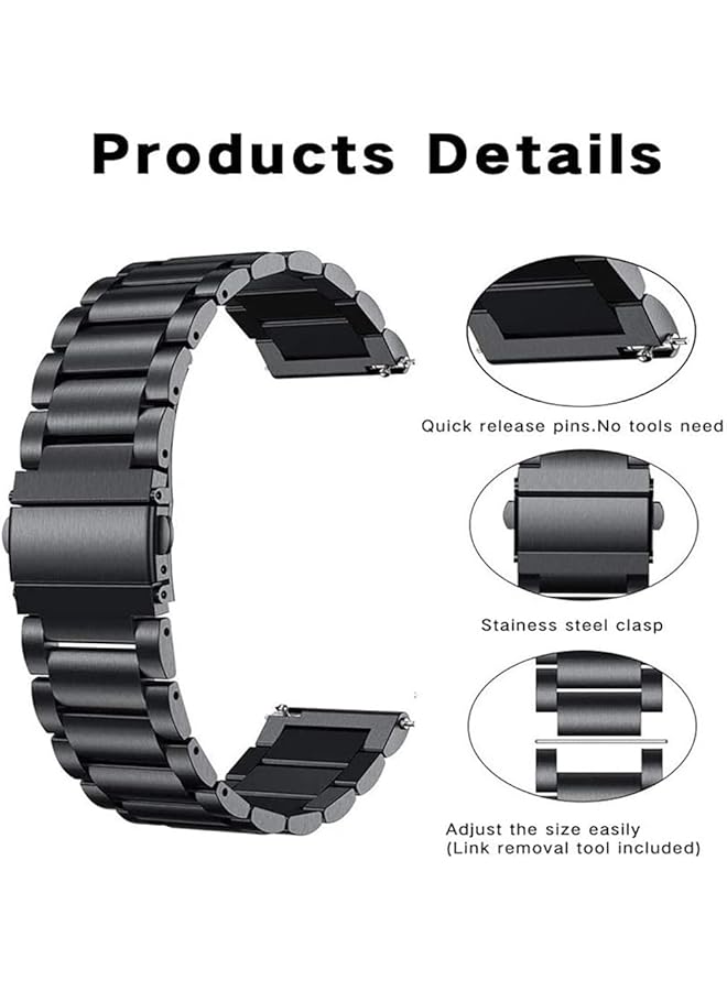 erorex Metal Watch Band Compatible With Huawei Watch 4 Pro Gt Runner Gt4 46Mm Gt3 46Mm Gt2 46Mm Wrist Strap Compatible With Huawei Watch 3 Watch 3 Pro Bands For Huawei Watch Gt2 Pro Gt3 Pro Bracelet  - Image 3