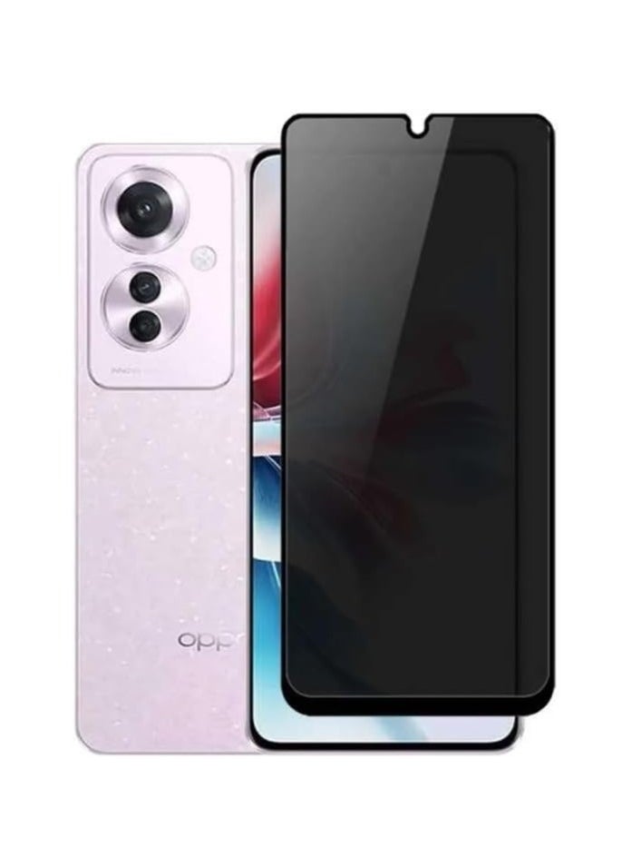 Generic Compatible with Privacy Screen Protector for OPPO Reno 11F 5g [1 Pack], 9H Hardness, Full Coverage, Anti-Spy Tempered Glass, HD Screen Protector 