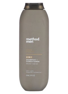 Method Men 2-In-1 Shampoo + Conditioner Cedar + Cypress 14 fl oz (414 ml) 