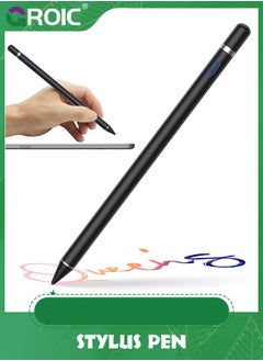 GROIC Black Stylus Pen for Touch Screens, Stylus Pen for iPad, Universal Stylus Stylist Pen Pencil Compatible with iPad, iPhone, Android, Tablet and Other Capacitive Touch Screen for Drawing  - Image 1