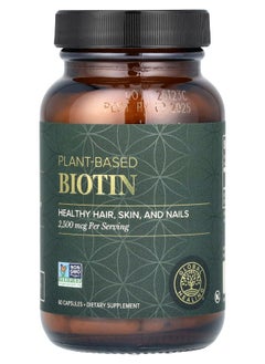global healing center Plant-Based Biotin 2500 mcg 60 Capsules 
