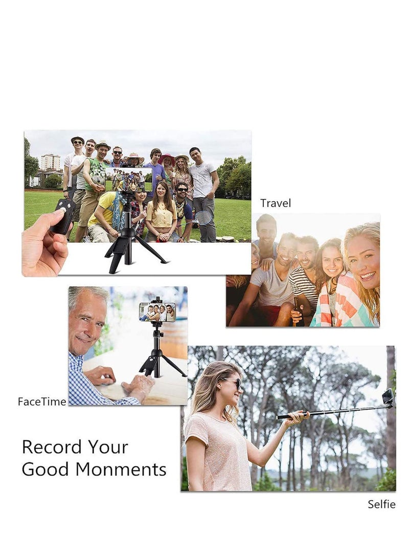 Excefore Portable 40 Inch Aluminum Alloy Selfie Stick Phone Tripod with Wireless Remote Shutter for iPhone 13 12 11 pro Xs Max Xr X 8 7 6 Plus, Android Smartphone, Selfies Video Recording Live Streaming - Image 5