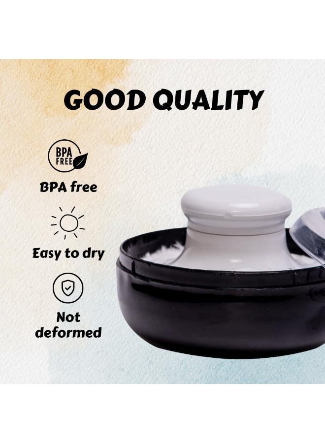 Adore WOW Powder Puff Set - Baby Care After-Bath Powder Puff with Portable Talcum Powder Holder Box (Robo Black) - Image 5