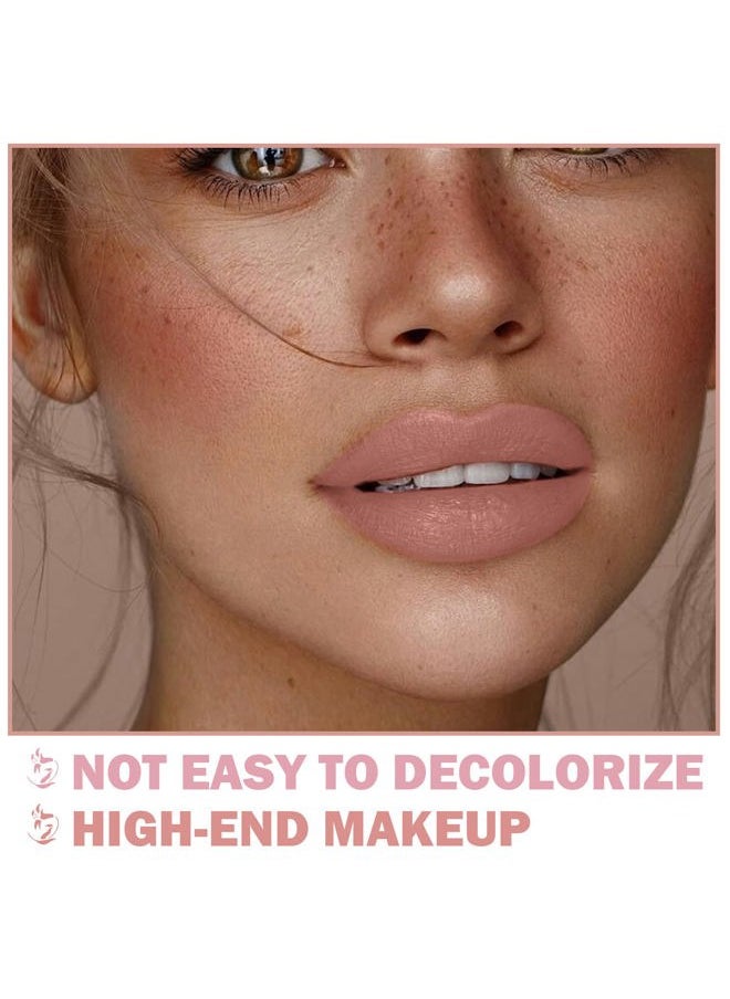 XINGXYUEL - Matte Nude Lipstick Silky Velvet Lip Gloss Nude Lip Stain Paper Tube Lipsticks Non-Stick Cup, Waterproof Long Lasting Matte Lipstick for Women Daily Professional Lip Makeup-02 Nude - Image 1