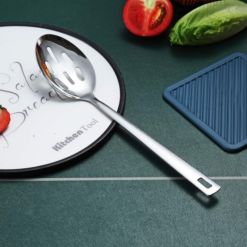 Berglander Stainless Steel Slotted and Basting Spoon, Heat Resistant, Non-Stick, Dishwasher Safe, Easy to Clean - Image 3