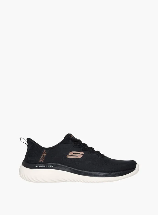 سكيتشرز Men's Logo Detail Lace-Up Running Shoes - Bounder 2.0