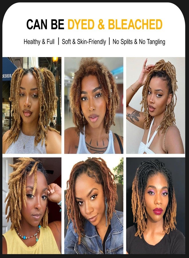 Vlliyava Afro Kinkys Bulk Human Hair 30g -100% Real Human Hair for Mini Twist, Braiding, Loc Extensions, Repair Locs, Natural Afro Bulk for Dreadlocks(1B, 10Inch) - Image 3